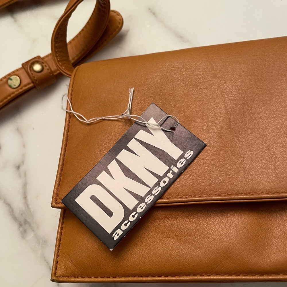 DKNY Leather Handbag Honey color